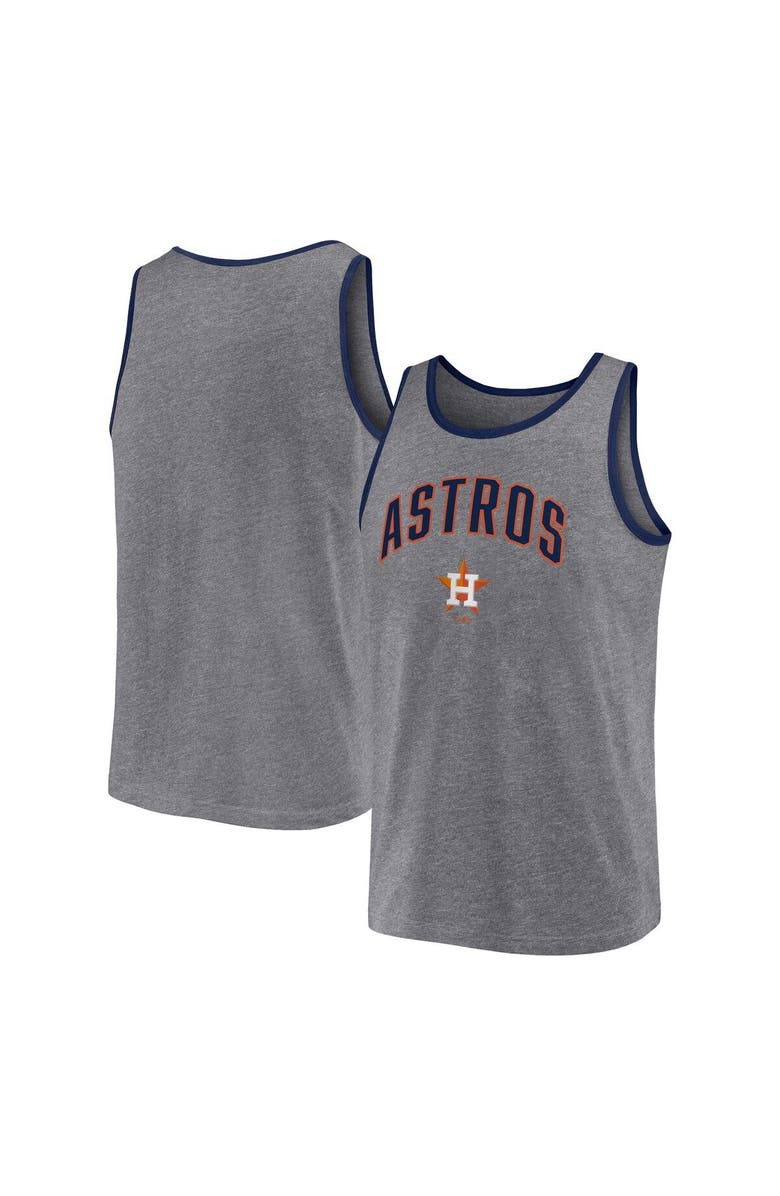 FANATICS Men's Fanatics Branded Heather Gray Houston Astros Primary Tank Top, Main, color, Heather Gray
