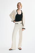 H&M Pull-on Bouclé-knit Pants