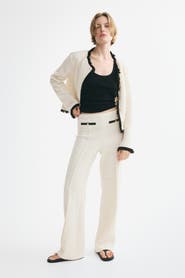 H&M Pull-on Bouclé-knit Pants