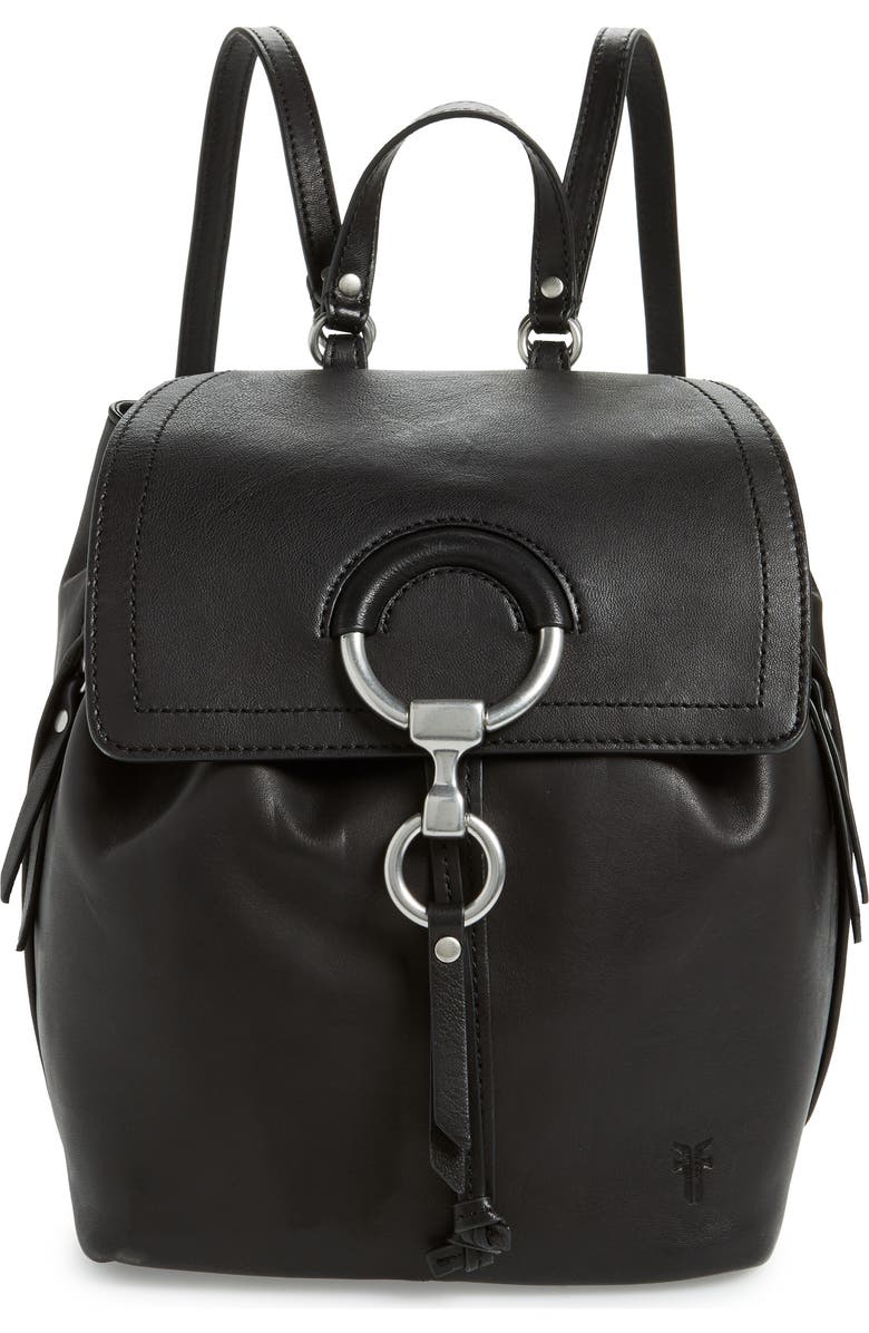 Frye Small Ilana Harness Leather Backpack, Main, color,