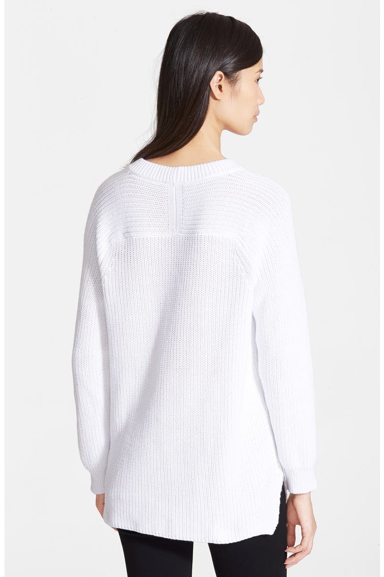 'Katia' Chunky Knit Tunic Sweater, Alternate, color, WHITE