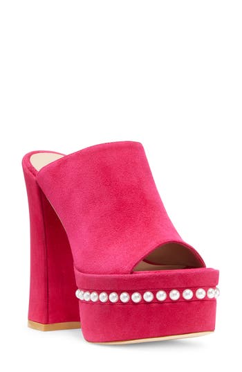 Stuart Weitzman Skyhigh Platform Sandal In Azalea