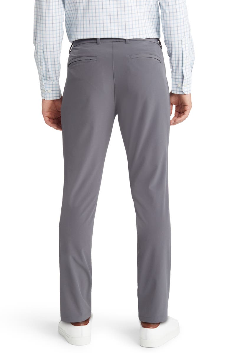 Mizzen+Main Helmsman Slim Fit Flat Front Golf Pants, Alternate, color, Charcoal Solid