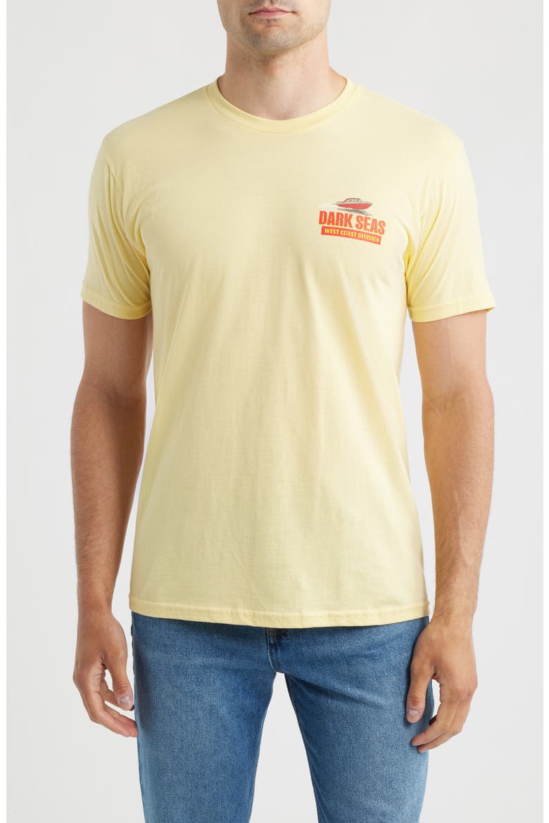 West Coast Water Decal Cotton Graphic T-Shirt, Main, color, BUTTER