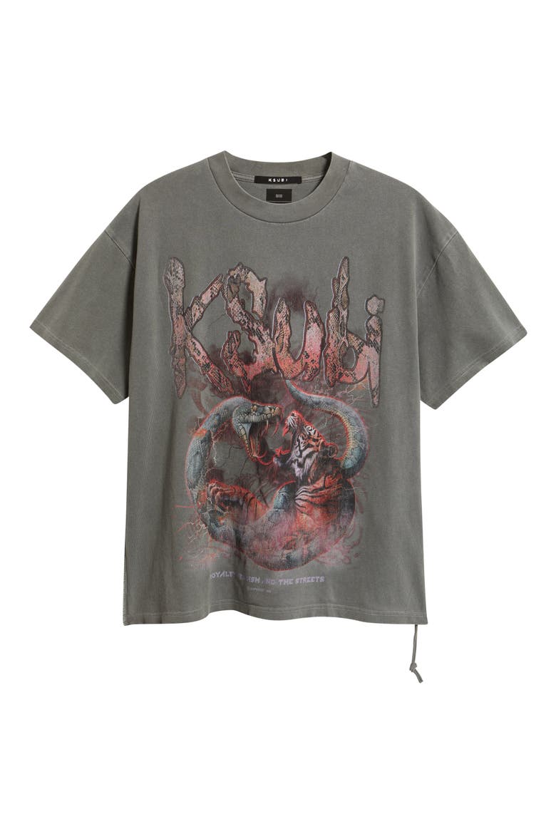 Knotted Ekcess Oversize Graphic T-Shirt, Alternate, color, CHARCOAL