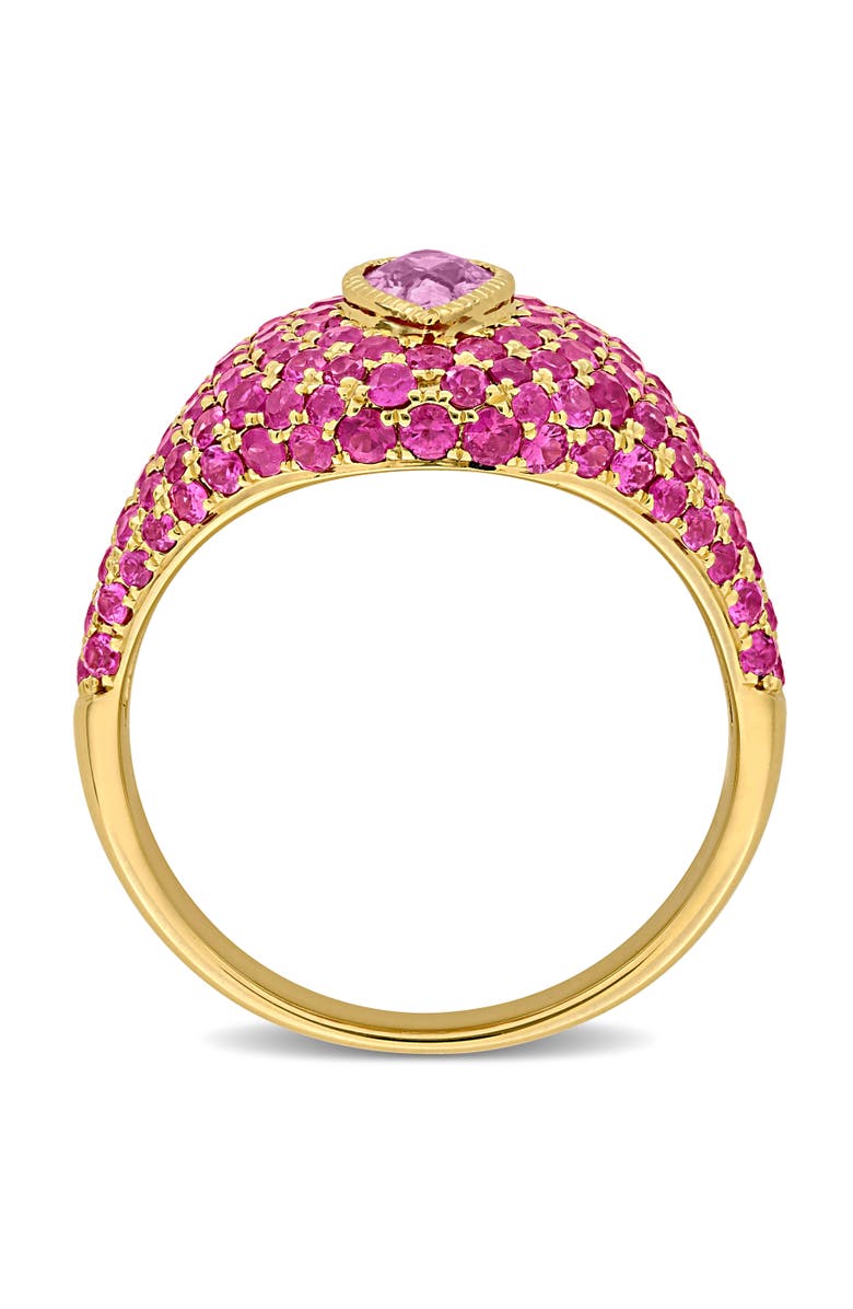 Julianna B. Pink Sapphire Pear Cluster Cocktail Ring 14k, Alternate, color, Pink Sapphire