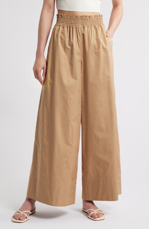 Twyla Wide Leg Cotton Pants