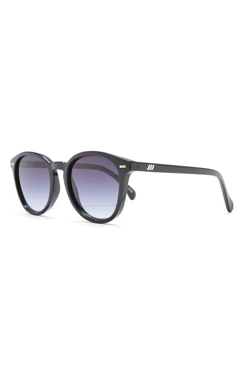 Le Specs Bandwagon Square Sunglasses, Alternate, color, Black