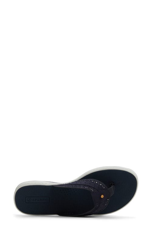 SPERRY SPERRY SEAFISH 3 PERFORATED FLIP FLOP 