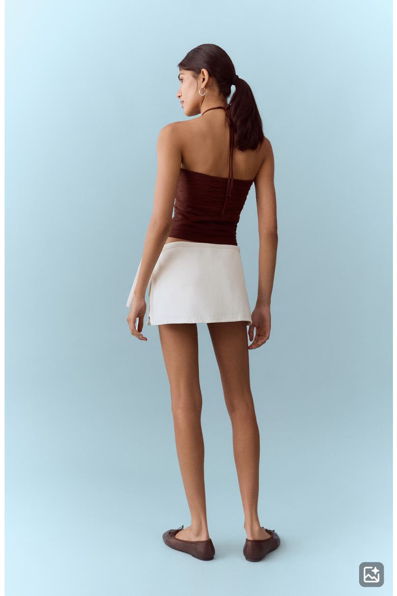 Convertible Denim Skort, Alternate, color, OFF WHITE