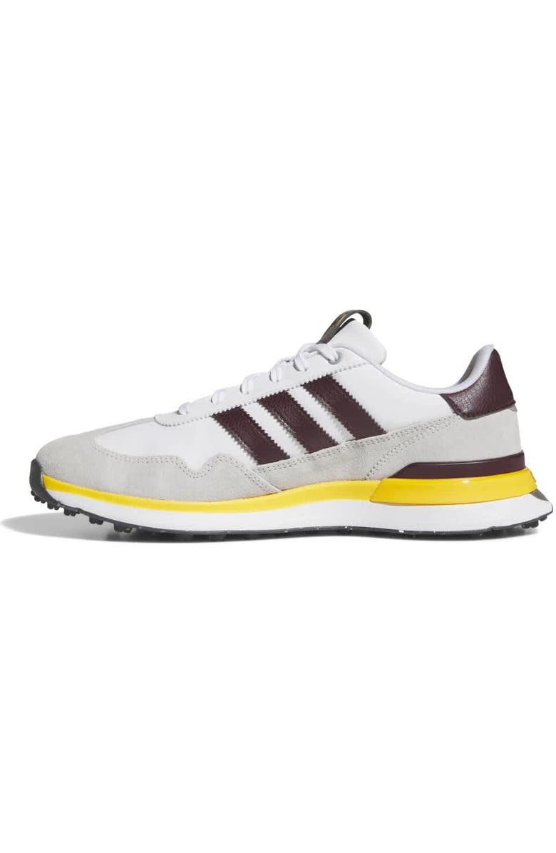 adidas Men's adidas Arizona State Sun Devils Textile Spikeless Golf Shoes, Alternate, color, White