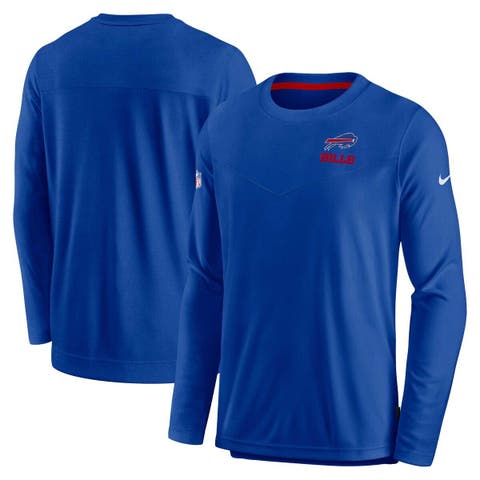Men's Nike Royal Buffalo Bills Sideline Lockup Performance Long Sleeve T-Shirt