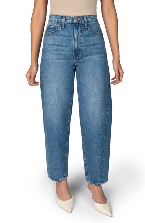 Nelle Atelier The Lily Petite Barrel Leg Jean In Lapis