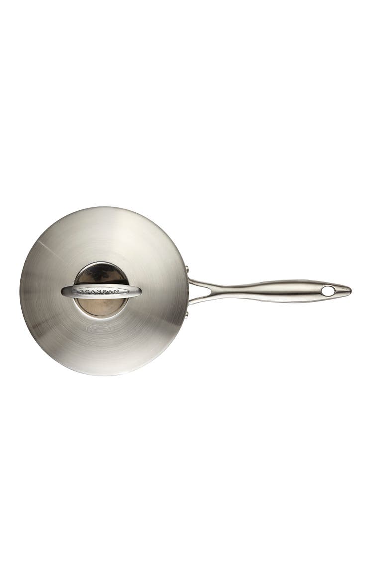 Professional 2 Quart Covered Saucepan, Alternate, color, Black