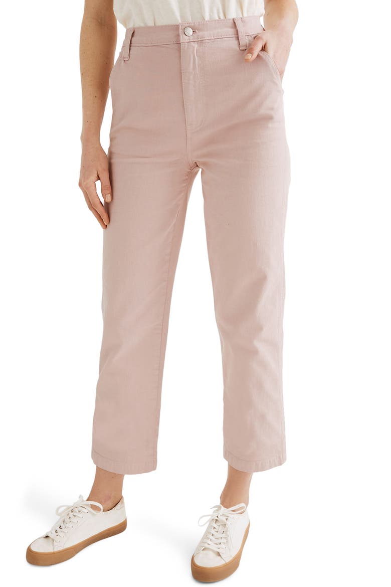 Classic Straight Leg Crop Pants, Main, color, WISTERIA DOVE