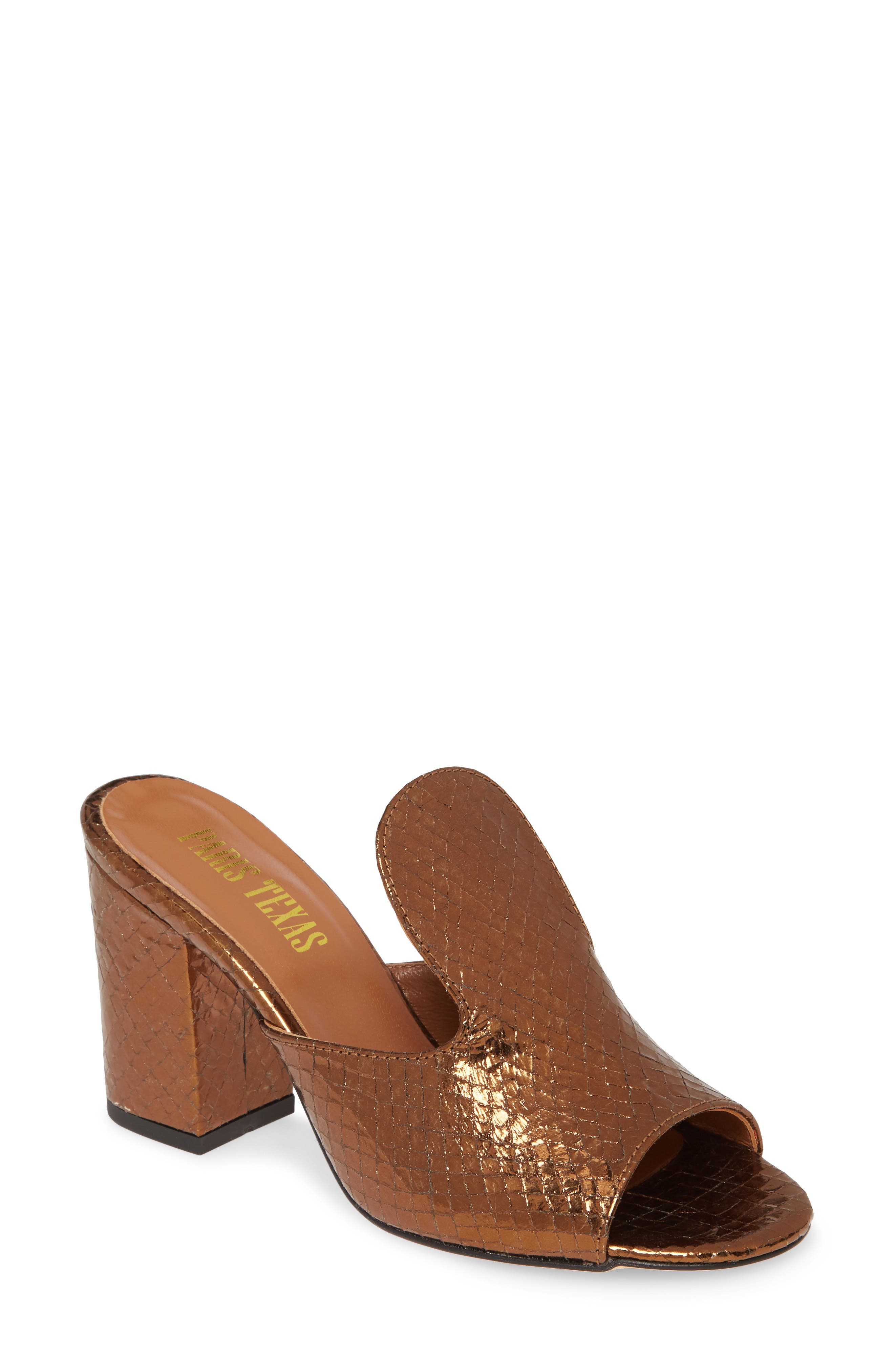Paris Texas High Mule Slide Sandal, Main, color, 