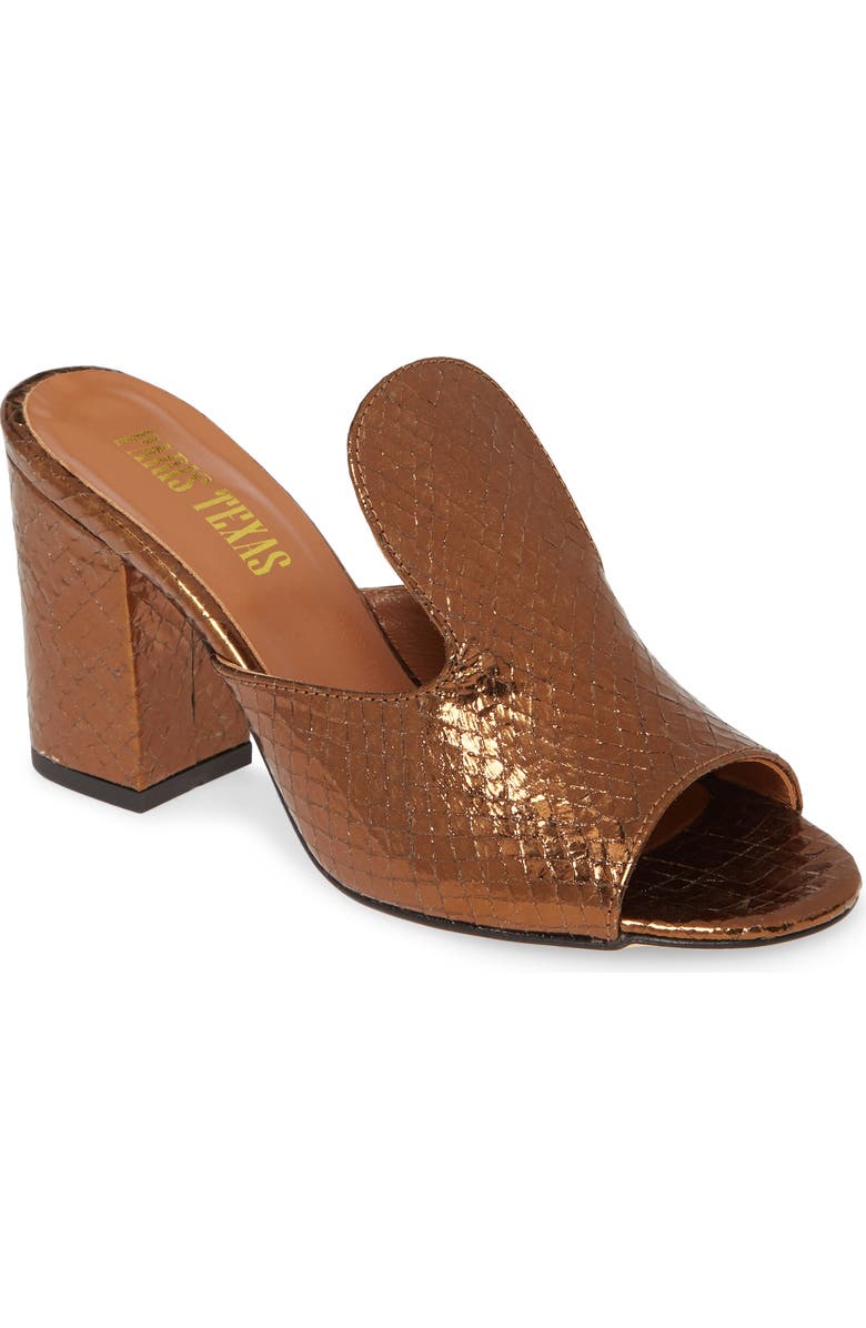 Paris Texas High Mule Slide Sandal, Main, color,