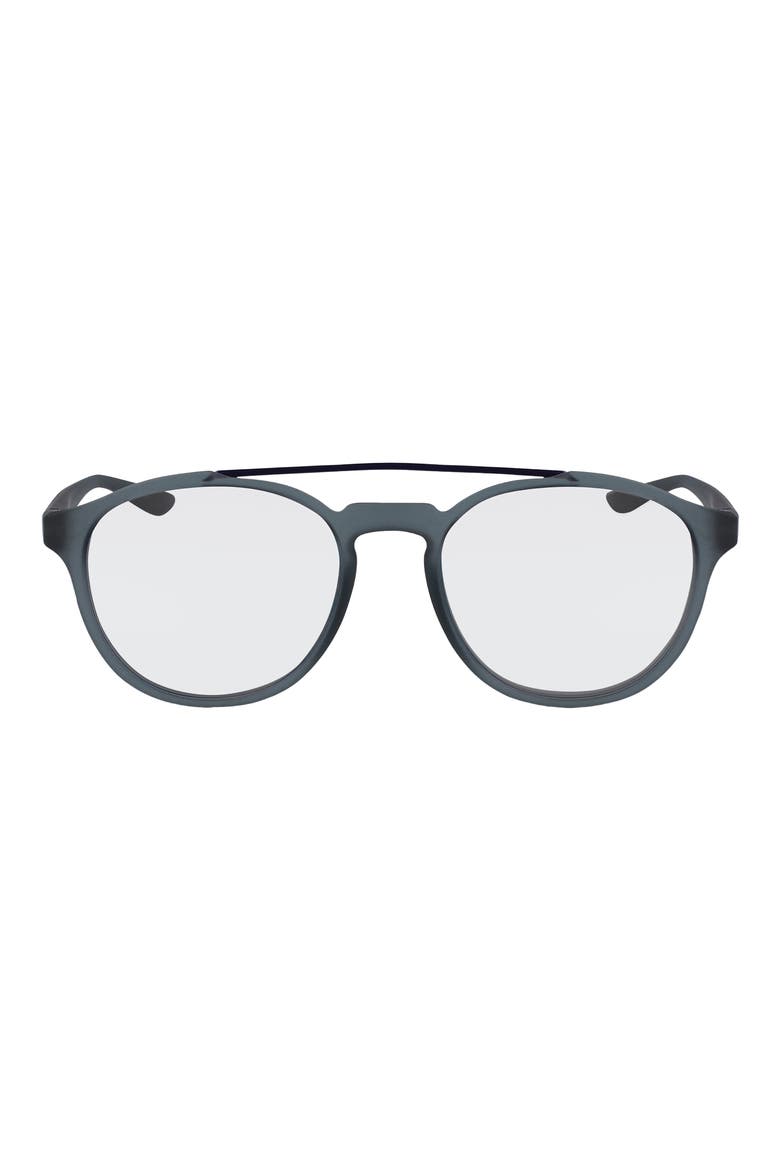 Kismet 54mm Round Blue Light Blocking Glasses, Main, color, MATTE COOL GREY/ BLUE LIGHT