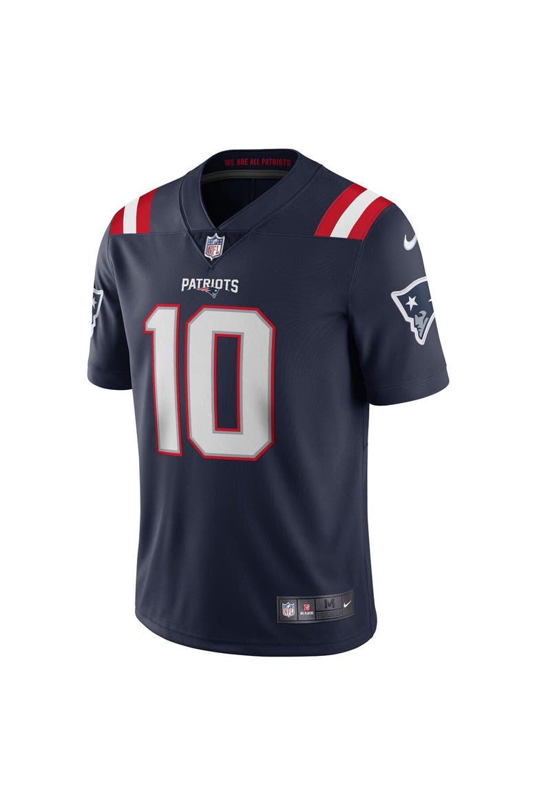 Men's Nike Mac Jones Navy New England Patriots Vapor Limited Jersey, Alternate, color, Navy