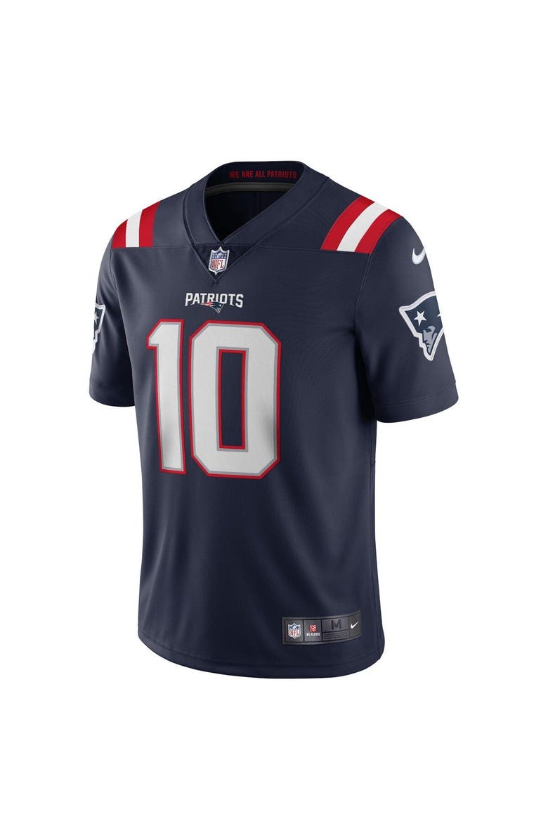 Nike Men's Nike Mac Jones Navy New England Patriots Vapor Limited Jersey, Alternate, color, 