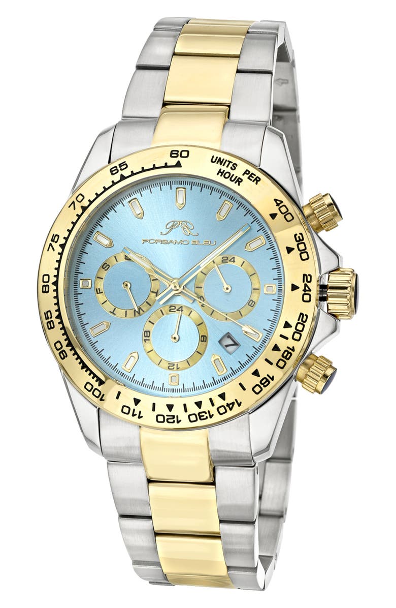 PORSAMO BLEU Preston Bracelet Strap Multifunction Watch, 41mm, Main, color, Two-Tone