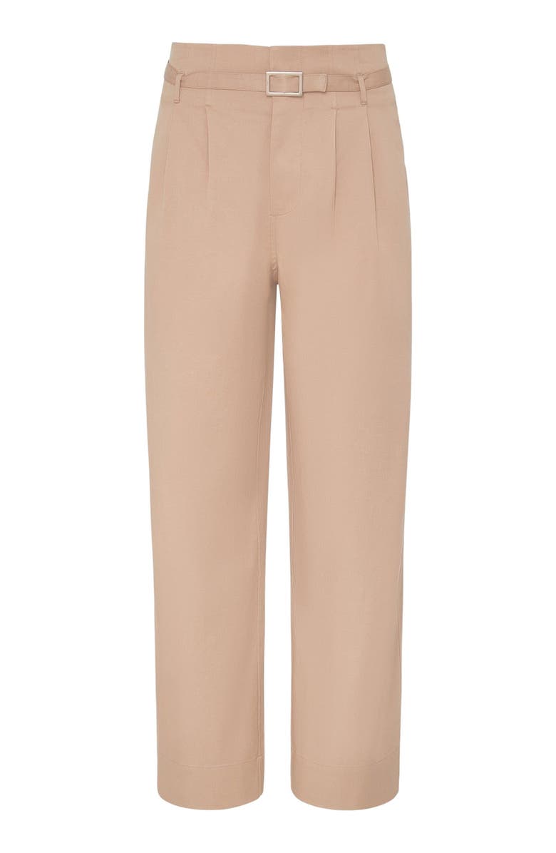 Onia Lyocell Paperbag Trouser, Alternate, color, Warm Taupe