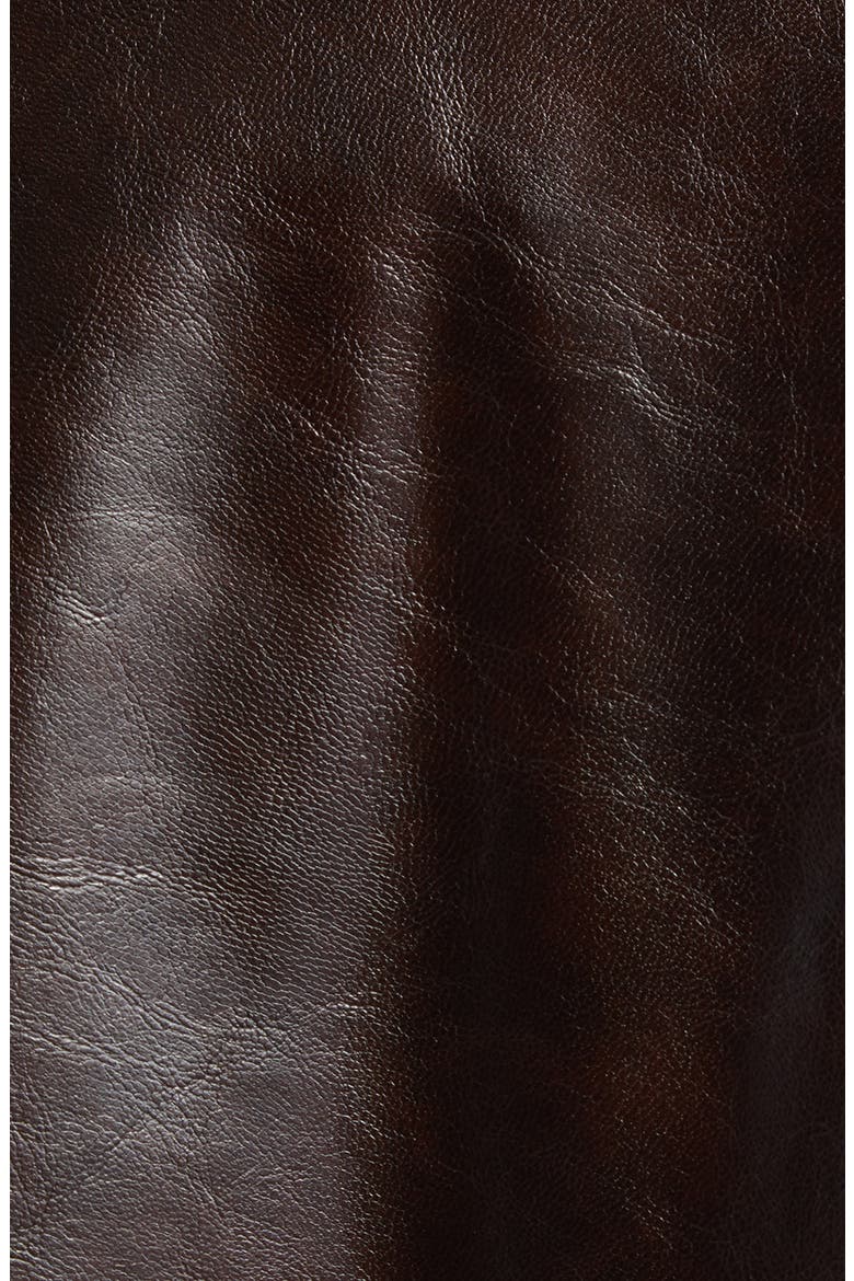 Oversize Faux Leather Bomber Jacket, Alternate, color, BURGUNDY