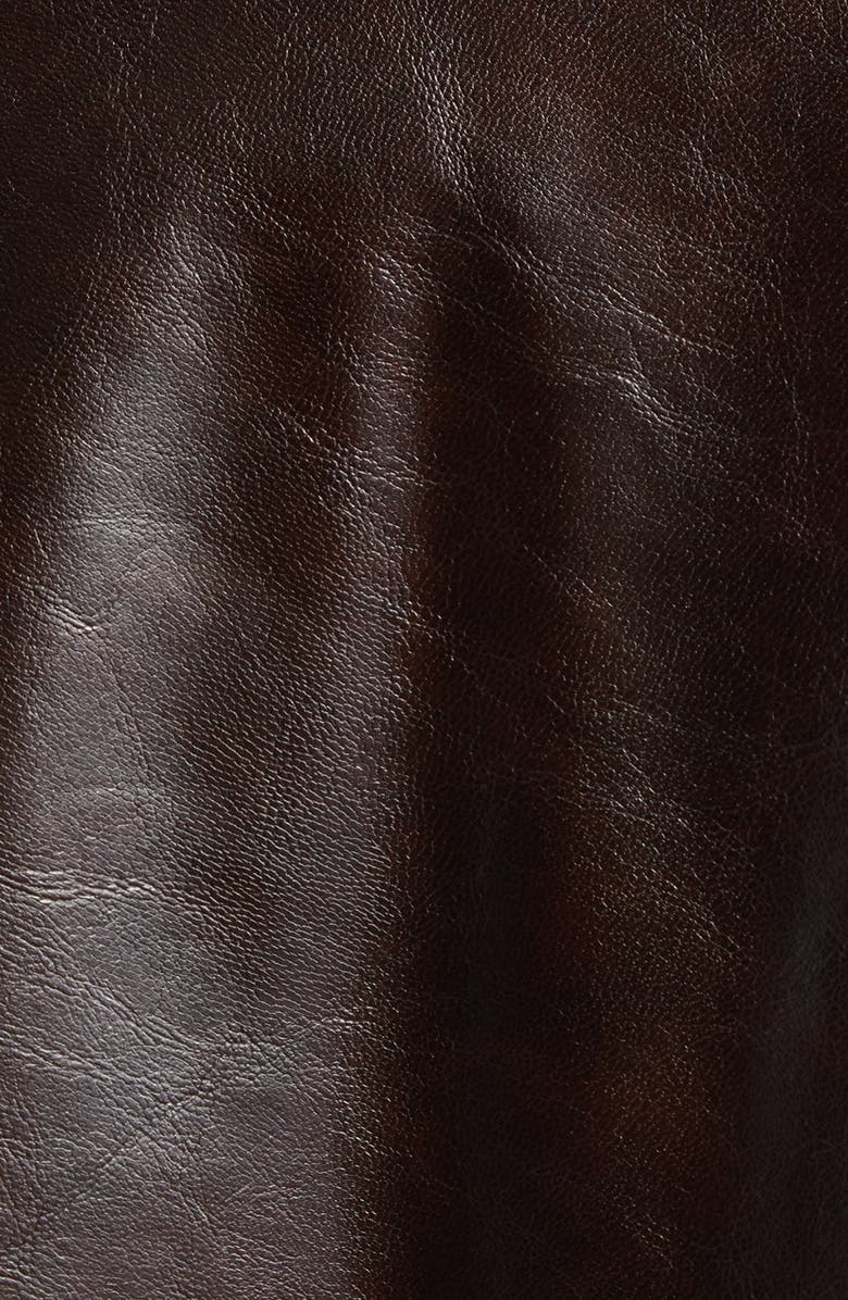 MM6 Maison Margiela Oversize Faux Leather Bomber Jacket, Alternate, color, Burgundy