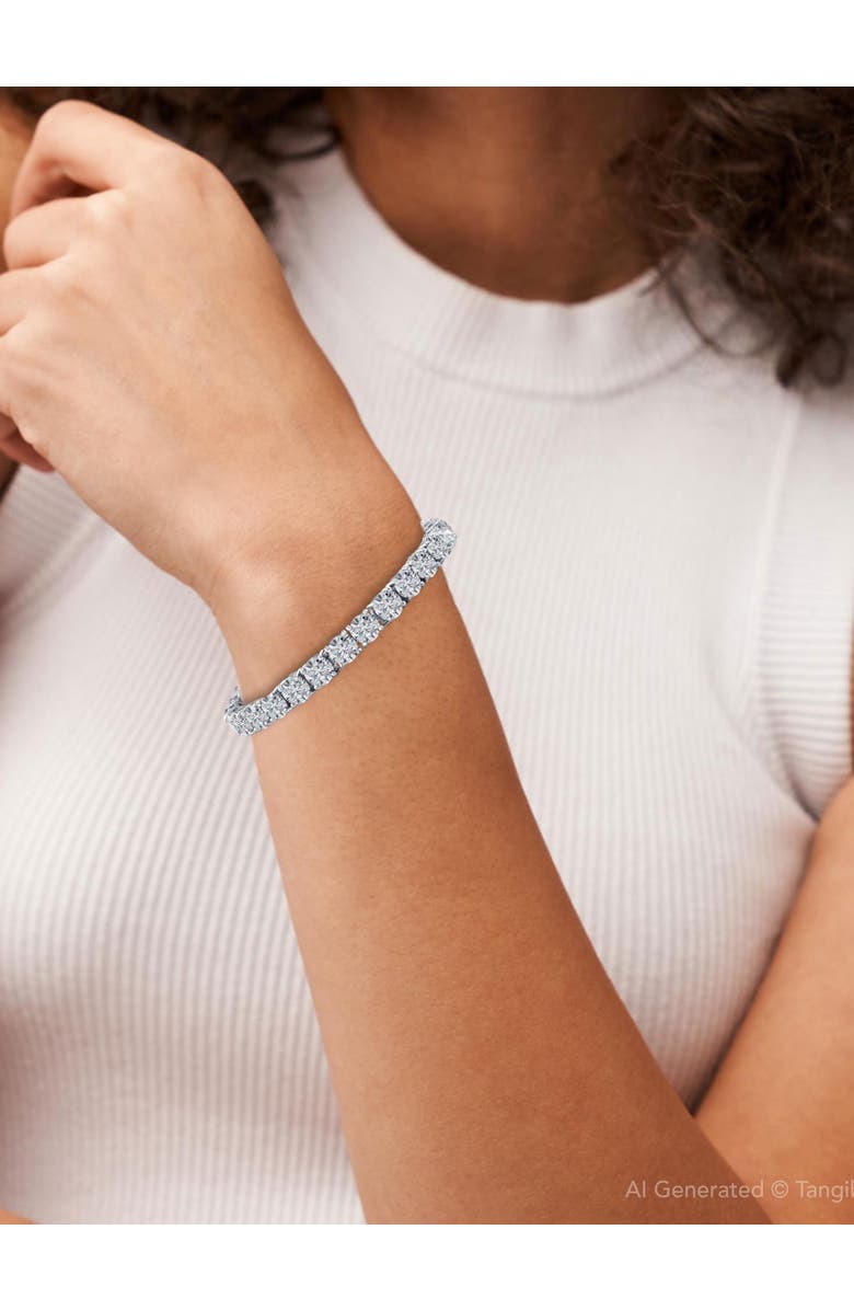 Bliss Diamond 26.94Ct TW Round Diamond 7" Tennis Bracelet 14k Gold Lab Grown, Alternate, color, 