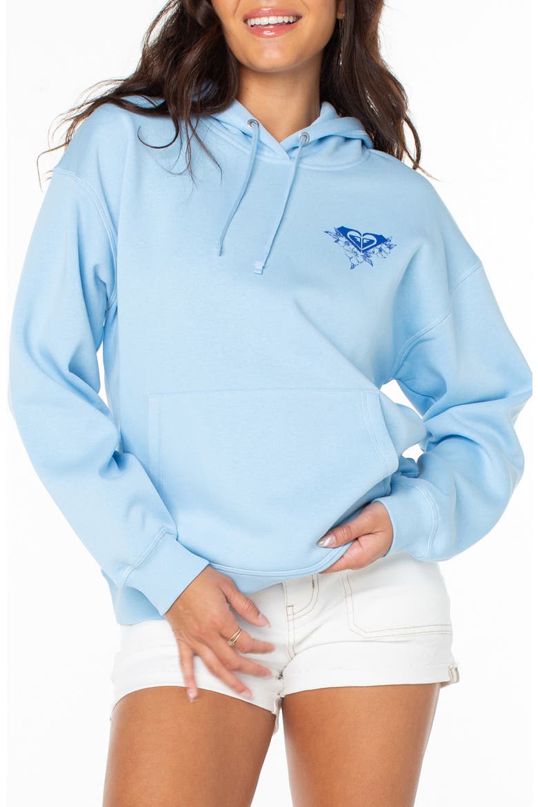Wailea Oversize Graphic Hoodie, Main, color, AIRY BLUE