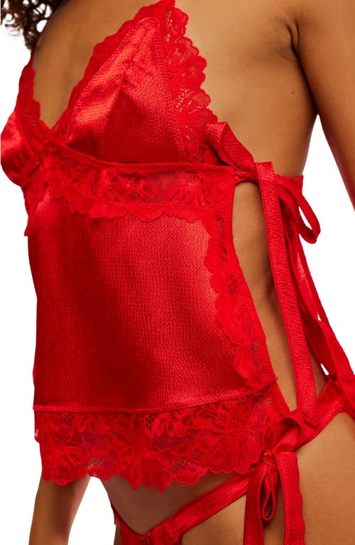 Free People First Blush Cami Panties Set In Goji Berry