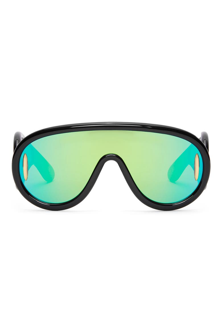 x Paula's Ibiza 56mm Mask Sunglasses, Main, color, BLK/HRN/BLU