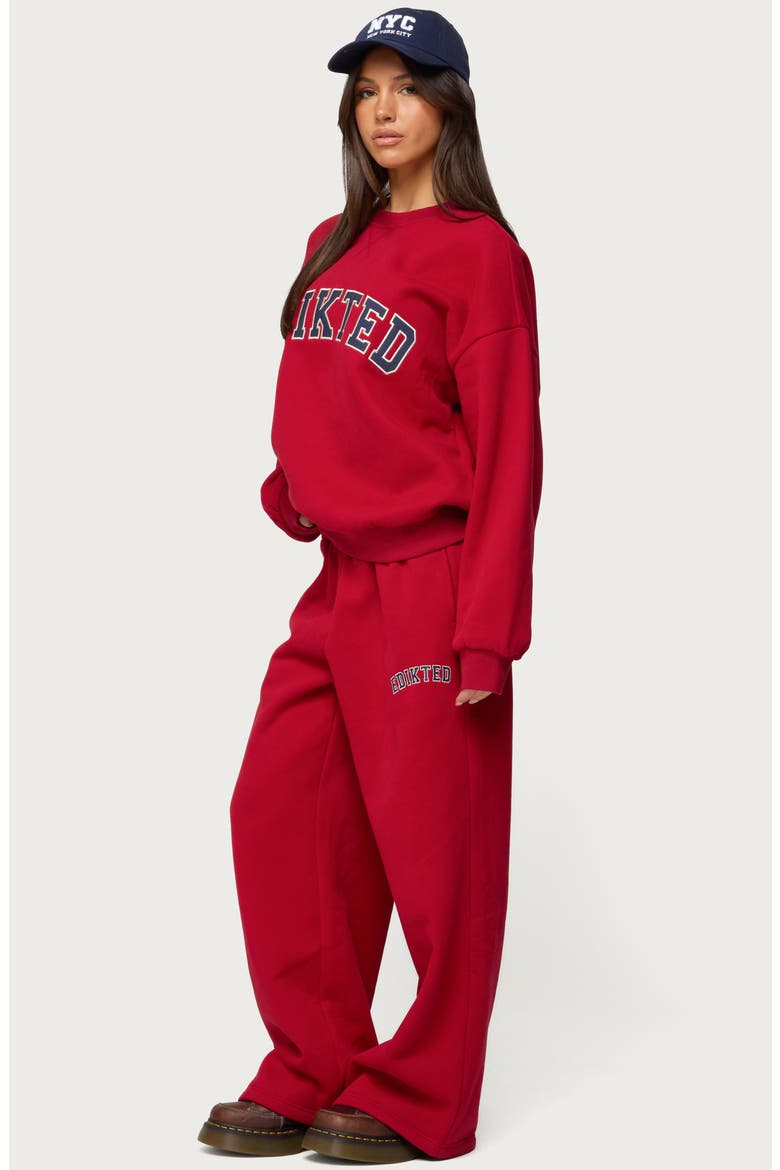 Major Logo Sweatshirt, Alternate, color, RED
