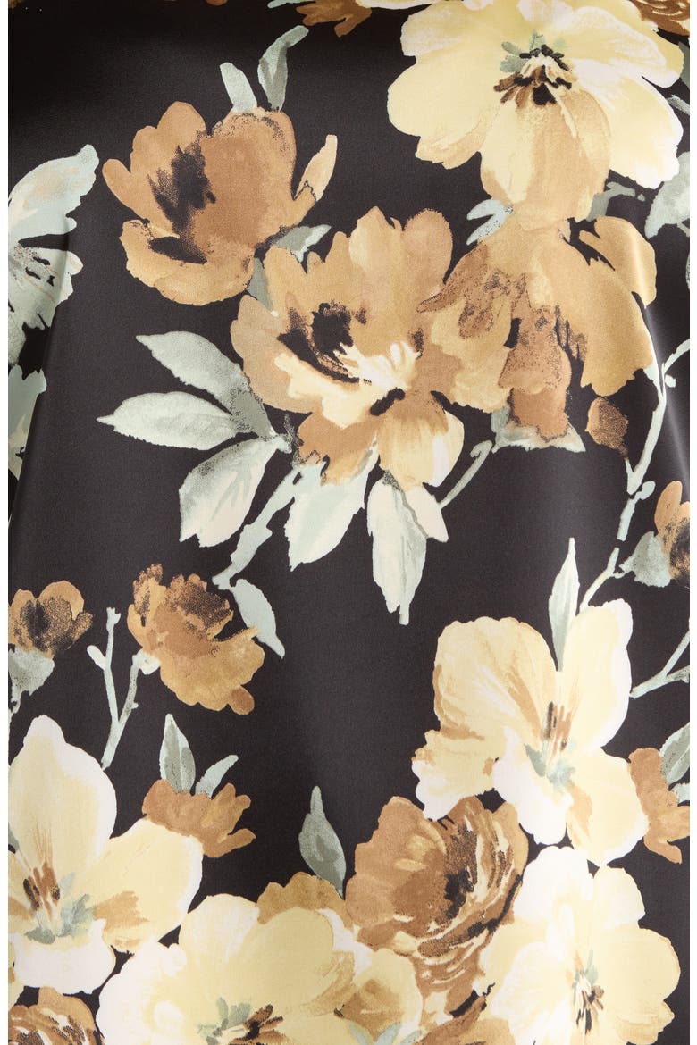 Floral Print Bateau Neck Top, Alternate, color, ANNE BLACK MULTI