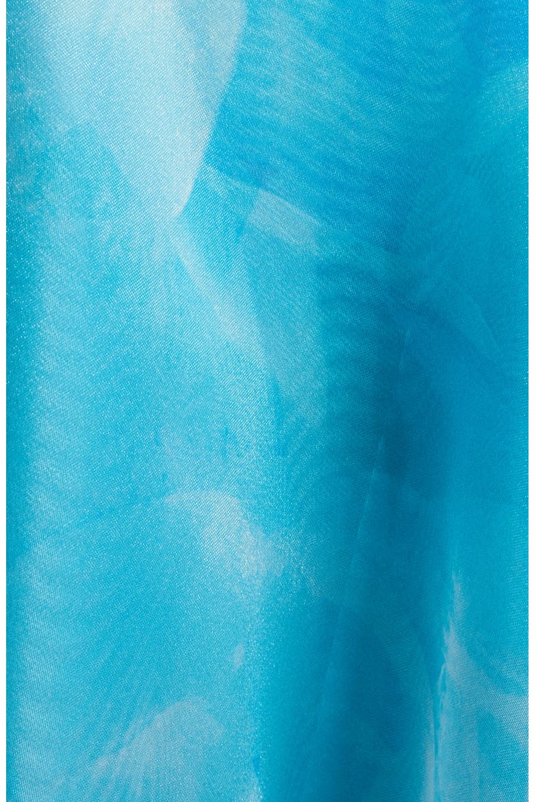 One-Shoulder Georgette Ballgown, Alternate, color, BLUE
