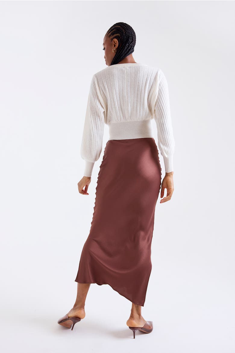 Rosa Ribbed 100% Cashmere Sweater, Alternate, color, NATURAL WHITE