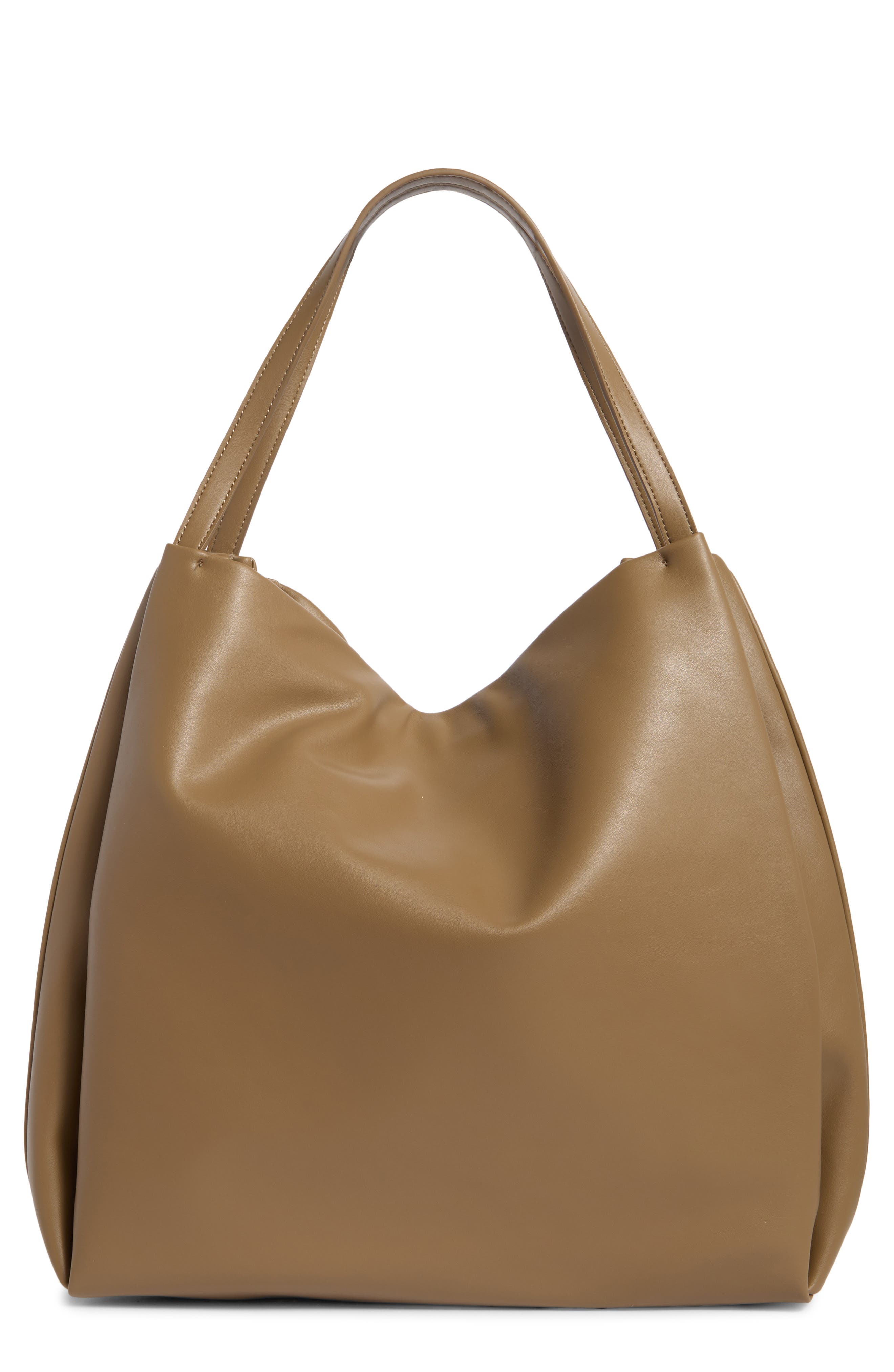 BCBG Large Draped Tote, Main, color, Ginger
