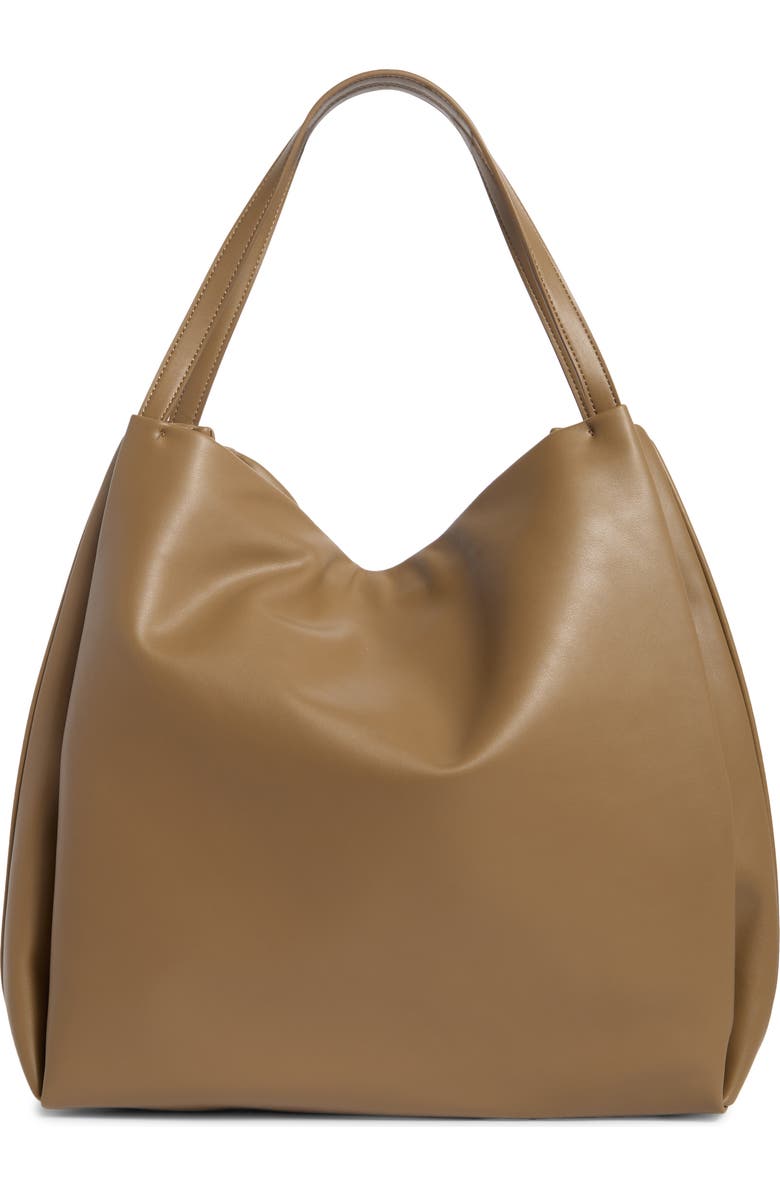 BCBG Large Draped Tote, Main, color, Ginger
