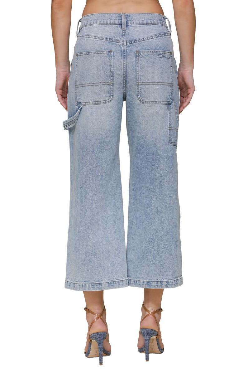 Avec Les Filles Drawstring Crop Jeans, Alternate, color, Badlands Wash