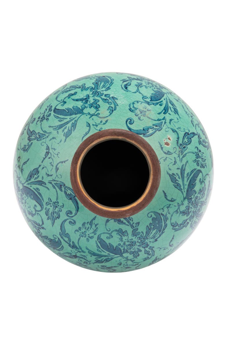 Storied Home Vase with Transferware, Alternate, color, Blue