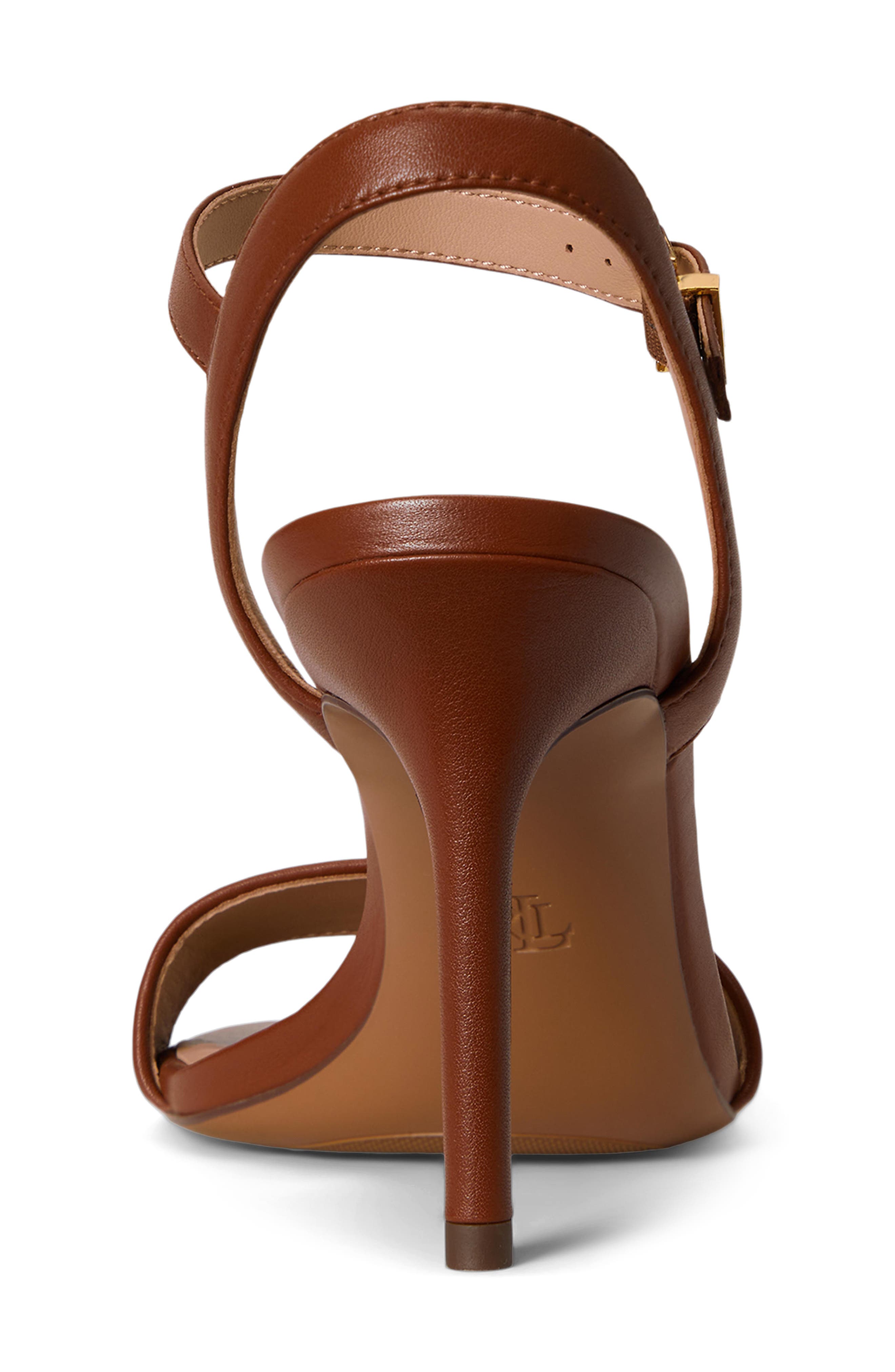 Lauren Ralph Lauren Gwen Ankle Strap Sandal, Alternate, color, Natural