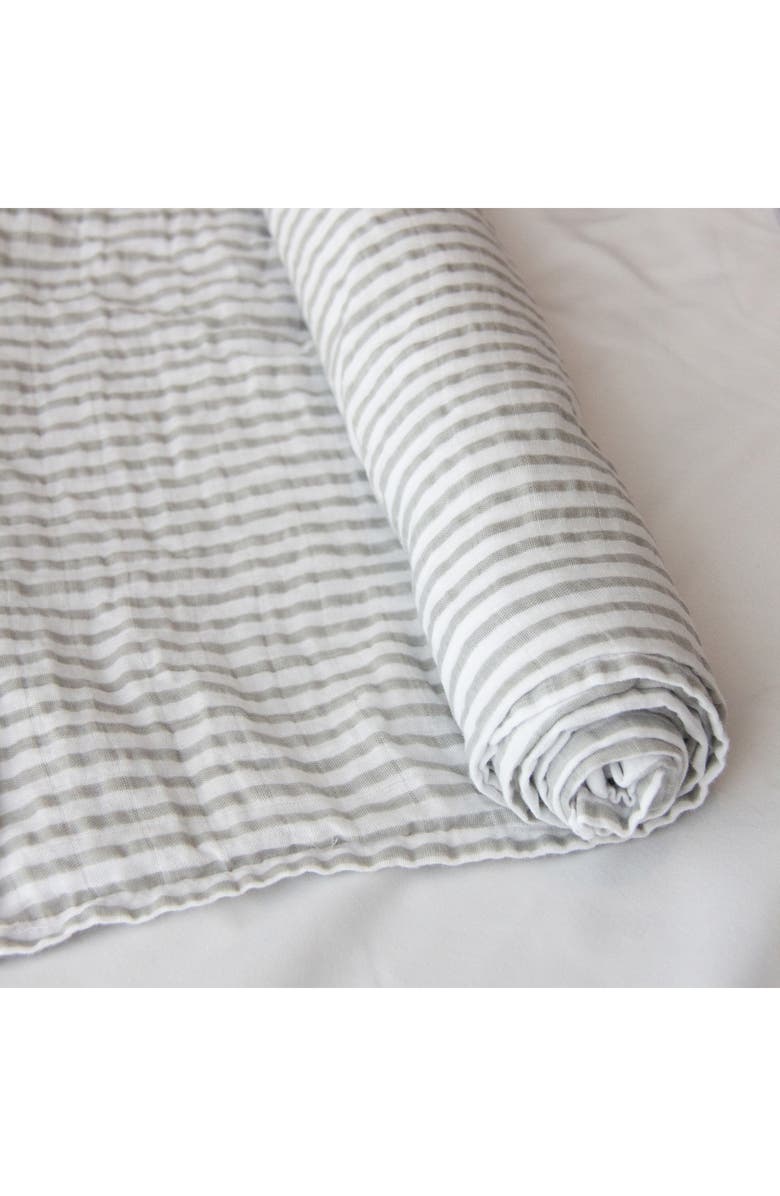 Living Textiles Baby Bento 2-Pack Swaddle Blankets & Theo Stuffed Animal Gift Set, Alternate, color,