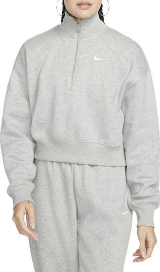 Air fleece zip cropped hoodie online