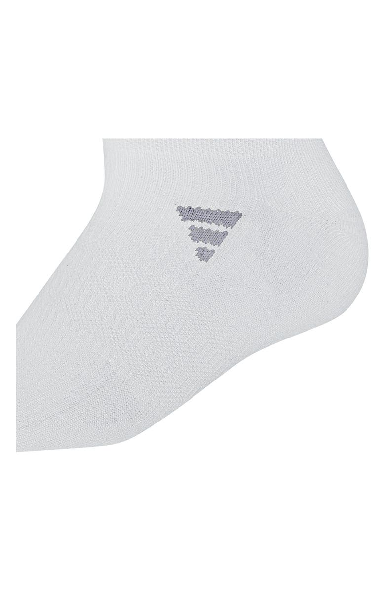 adidas 6-Pack Superlite No Show Performance Socks, Alternate, color, White/ Black/ Grey
