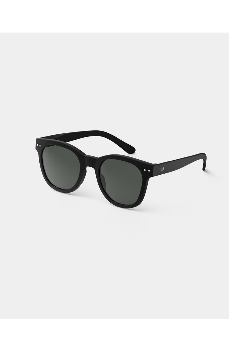 IZIPIZI #N 53mm Trapeze Sunglasses, Alternate, color, Black