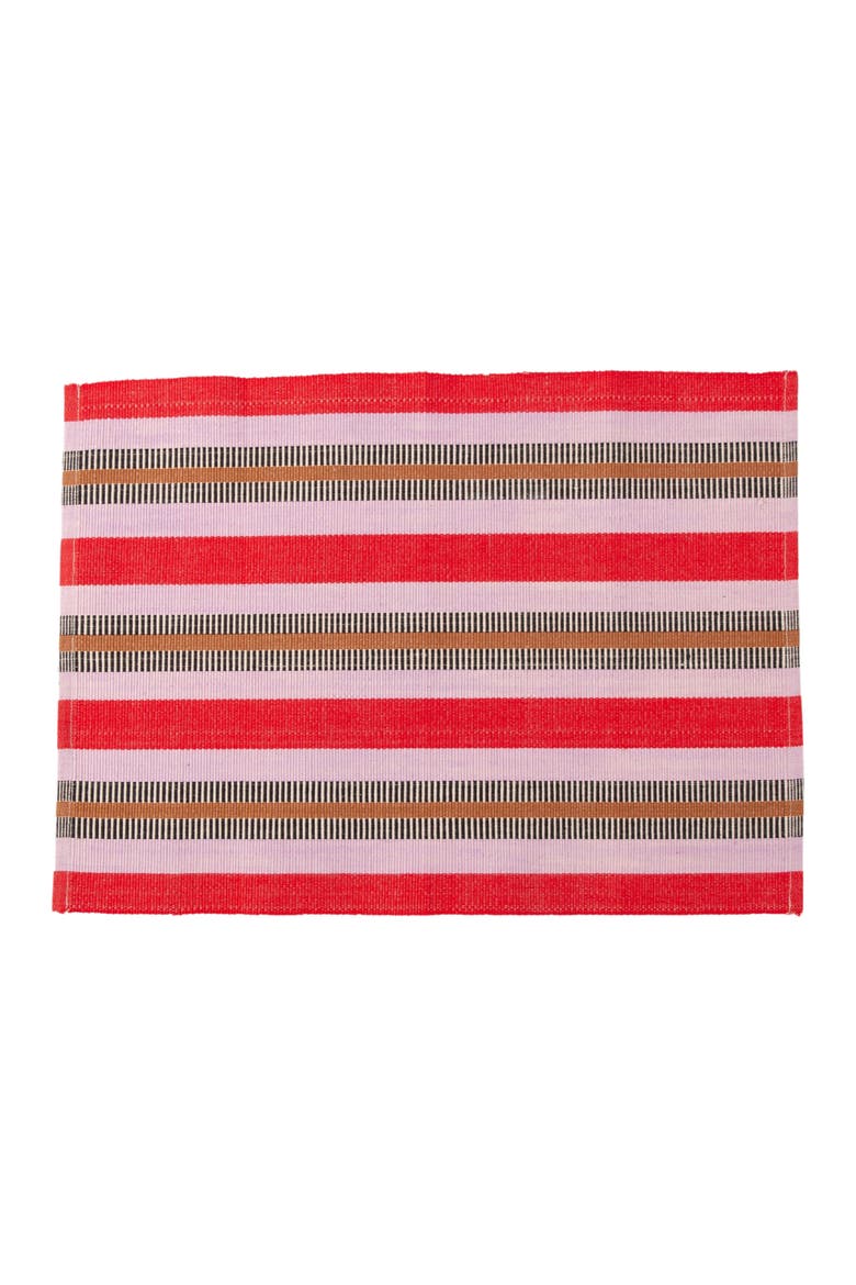 Handwoven Upendo Placemats - Set of 4, Main, color, Red