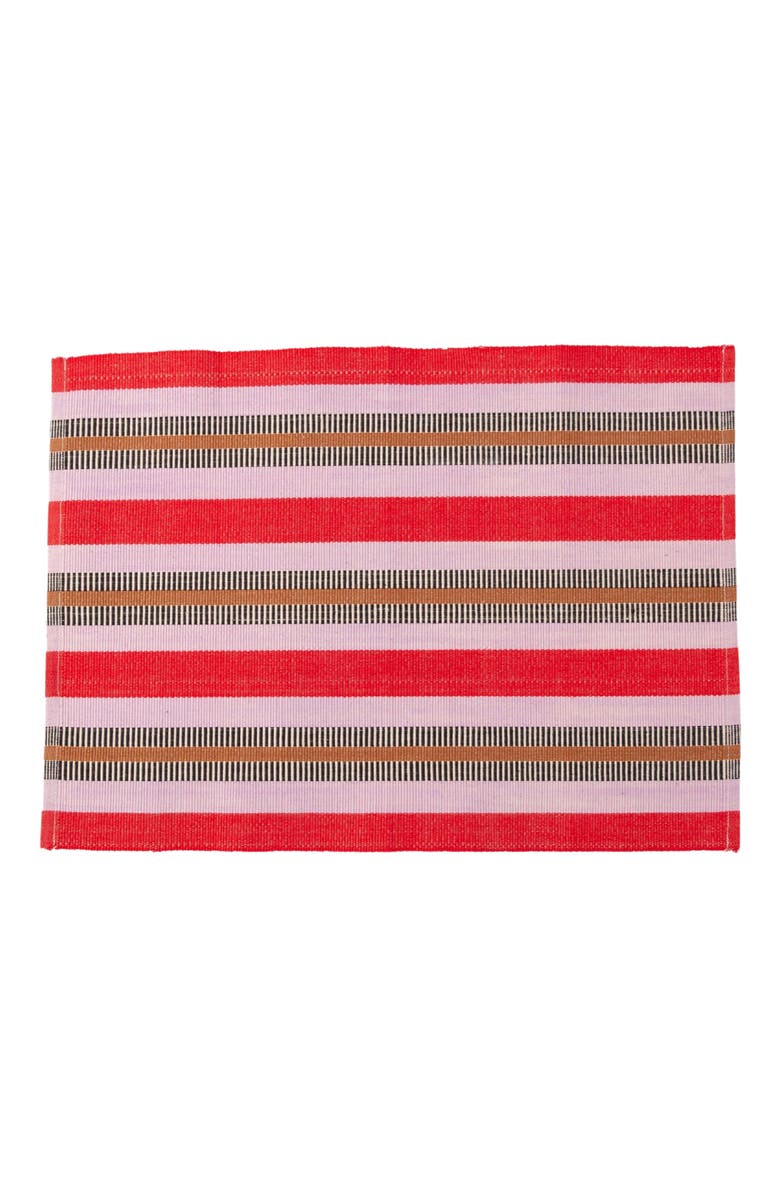 Siafu Home Handwoven Upendo Placemats - Set of 4, Main, color, Red