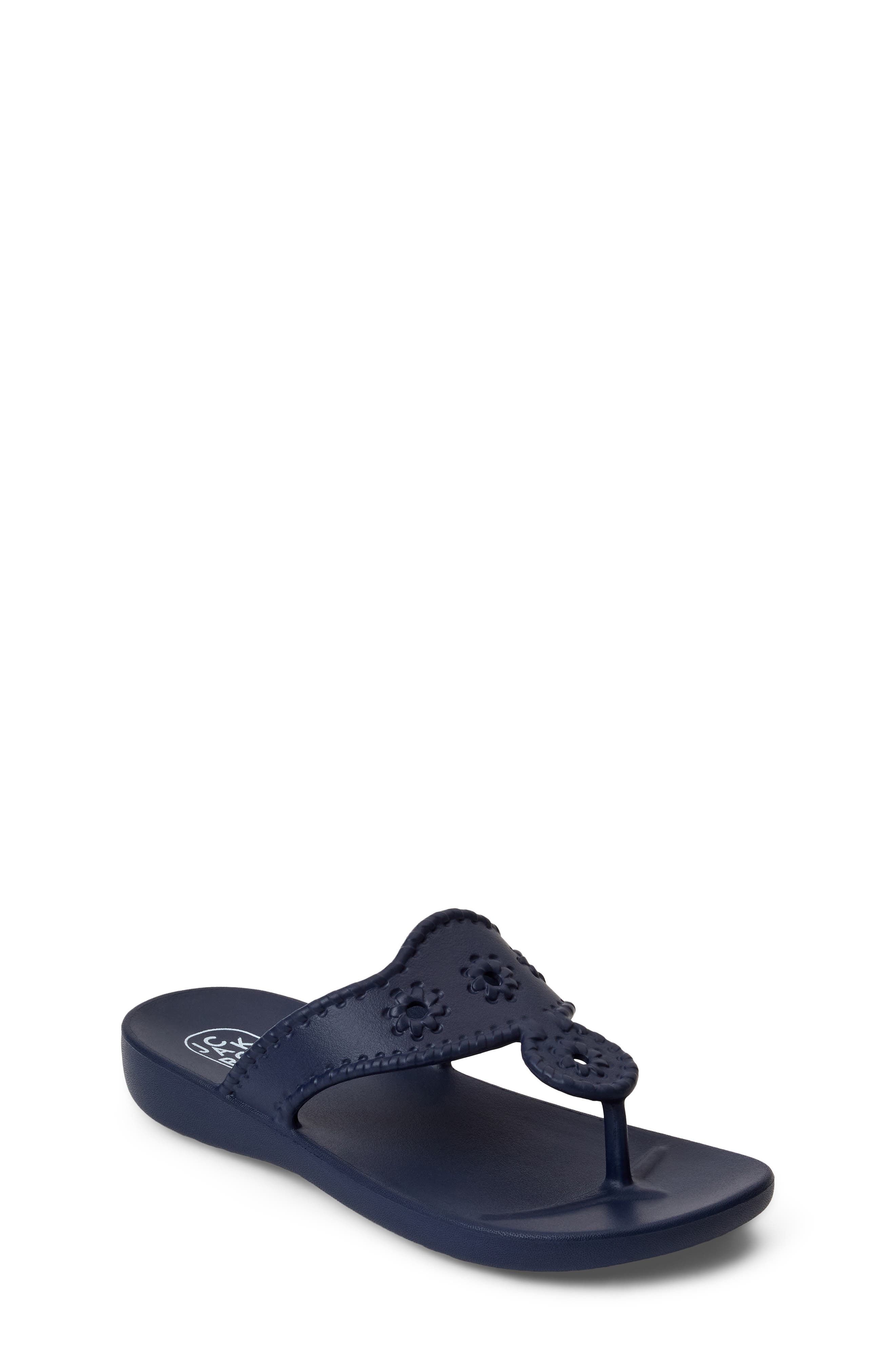 Jack Rogers Kids' Jacks Flip Flop, Main, color, Navy