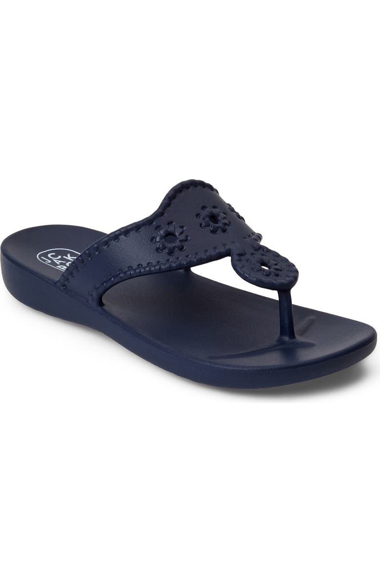 Jack Rogers Kids' Jacks Flip Flop, Main, color, Navy