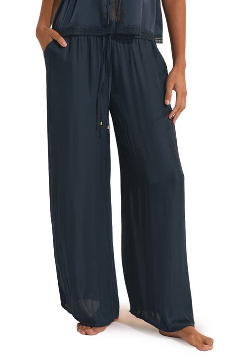 Cheeta Wide Leg Pajama Pants